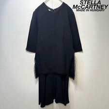 Stella McCartney Asymmetrical Layered Lace Short Sleeve Dress Size 36