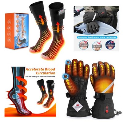 Gifts USB beheizte Socken Beheizbare Handschuhe wiederaufladbarer Winter DHL DE