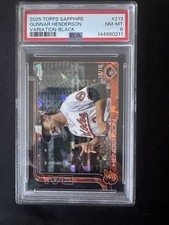 Gunner Hendersons Topps Sapphire black 10/10