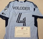 Sporting KC ROBERT VOLODER Signed Match Game Used Soccer Jersey 2024 Season
