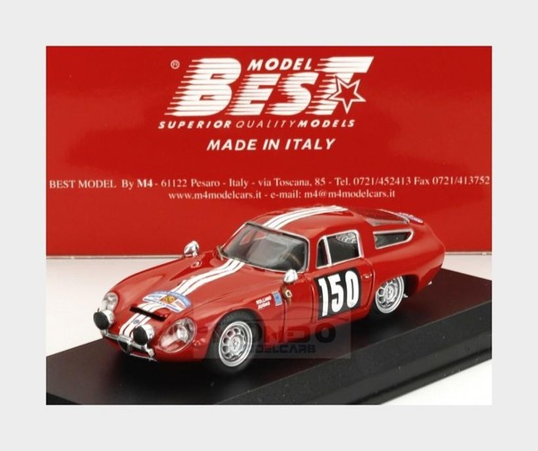 1:43 Best Alfa Romeo Giulia Tz #150 Tour De France 1964 Rolland Augias BE9074-2-image