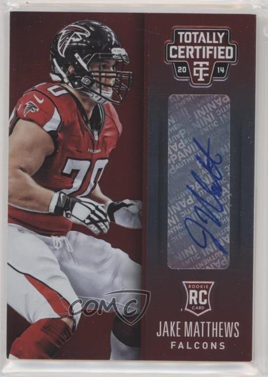 2014 Panini Totally Certified 36/50 Jake Matthews #104 Auto RC 1o3