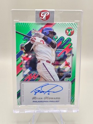 2025 Topps Pristine Ryan Howard 55/150 Auto Green Refractor (ENCASED) Phillies🔥