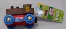 Brio 33841 Wooden Brown, Red,  Blue Engine Train Car