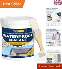 1 KG Liquid Waterproof Sealant - UV Stable, Clear Anti-Leak Solution for Roofs