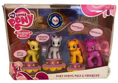 My Little Pony PONY SCHOOL PALS & CHEERILEE Cutie Mark Crusaders G4 NEW, MIP