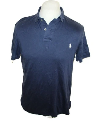 Polo Ralph Lauren Herren Regular Fit Poloshirt Kurzarm Blau Gr M Mangel - Bild 1 von 4