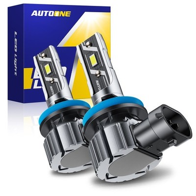 H11 LED Headlight Bulbs Conversion Low Beam 6500K Bright White 20000Lm/100W Set