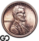 1919 Lincoln Cent Wheat Penny, Lustrous Gem BU++ RD