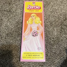 Poupée Barbie vintage Mattel 1981 9,5" papier