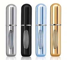 5ml Refillable Perfume Atomizer 1-4 Pack Aluminum Travel Spray Bottle TSA