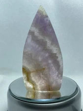 Amethyst W/Mexican lace Agate Gemstone/Crystal Free Form 4"