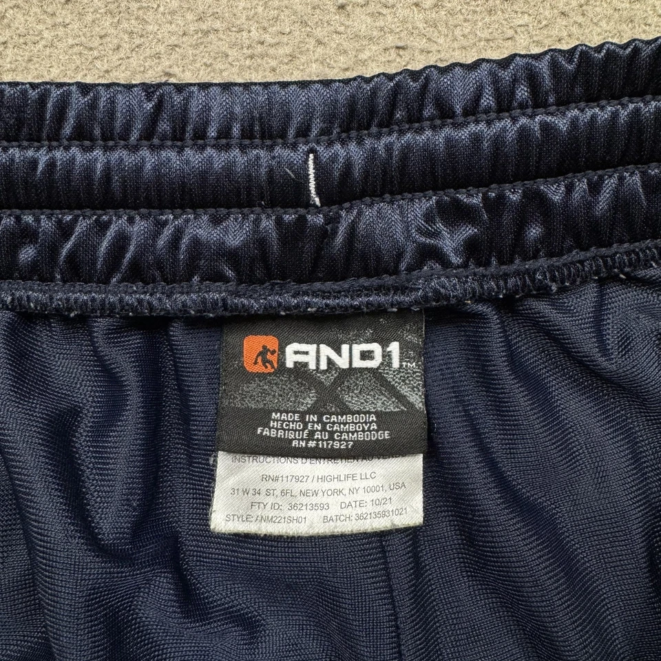 Pantalones Cortos And1 Para Hombre Talla 2XL Azul Gris Street Ball Performance De Colección Y2K Andone Foto 2 de 4