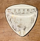 Vintage Royal Haegar Gold Tweed Ashtray  Triangle Shaped