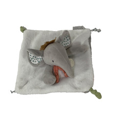 Baby Couleurs SAVANE Elephant Plush Lovey Security Blanket Doudou et Compagnie