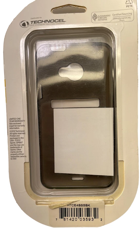 Funda Gel Alto Brillo Technocel para HTC Evo 4G LTE, Negra Foto 3 de 4