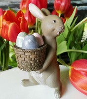 Hasenfigur Deko Osterhase TräGt Eier Korb Braun Hase Figur Osterdekoration
