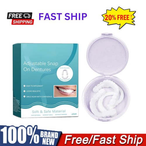 Adjustable Snap-On Dentures Moldable False Teeth for Confident Smile | Reusable - Picture 2 of 17