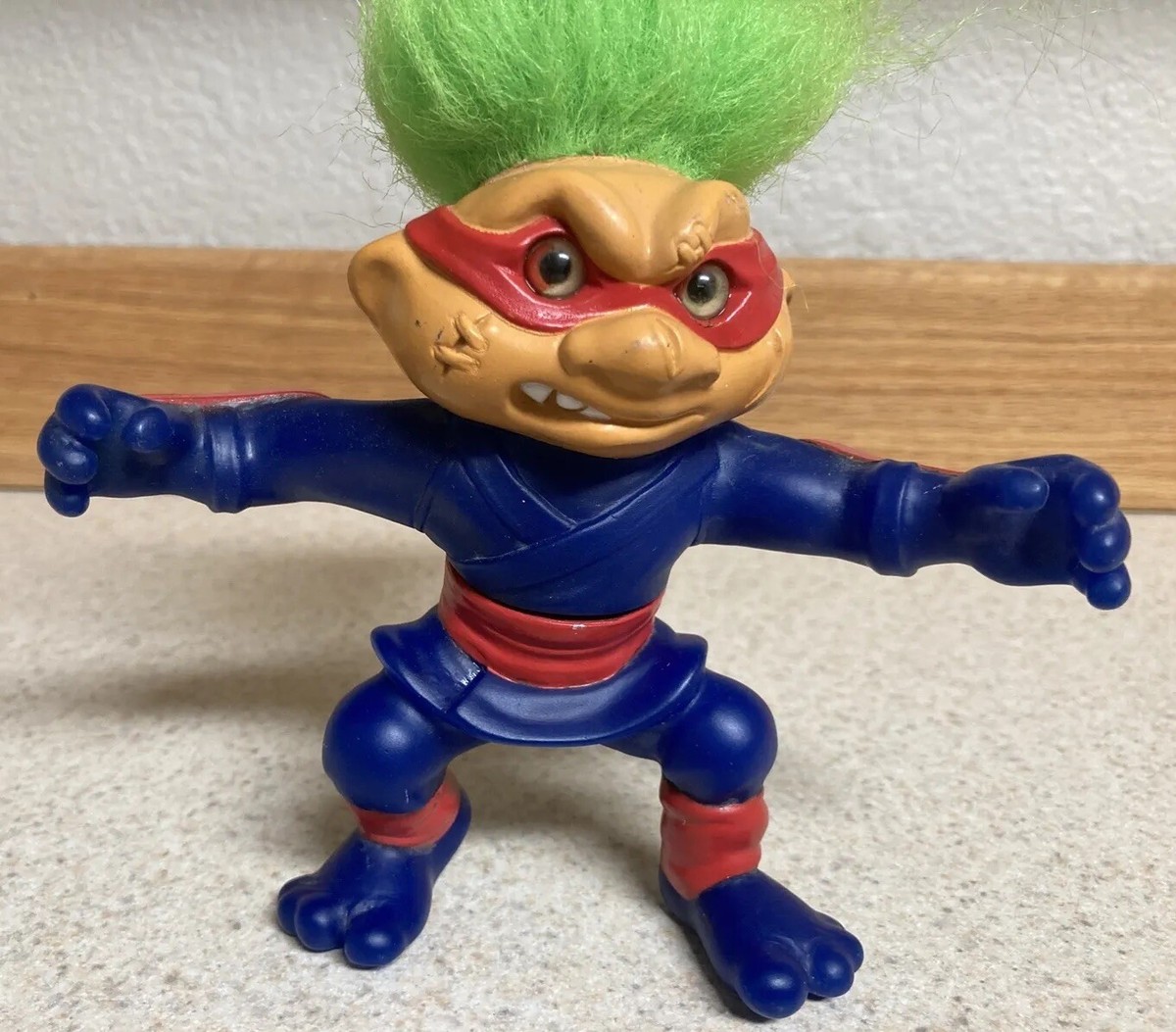 Vintage Collectible Battle Trolls Nunchuck Ninja Troll Action