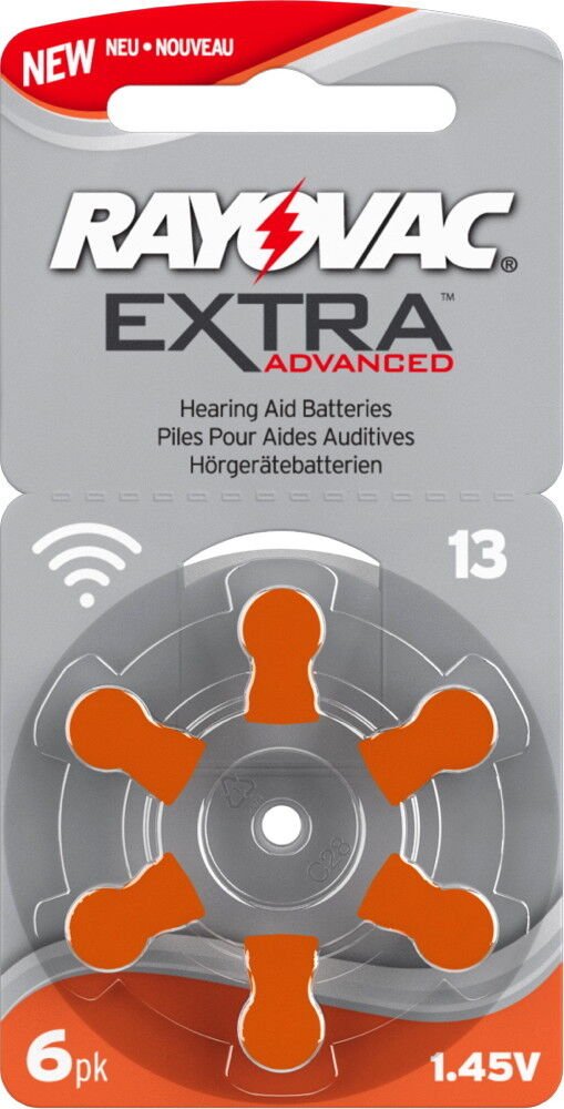 Thumbnail - 6 Rayovac 4606 Extra Advanced Typ 13 / Pr48 Hörgerätebatterien 6er
