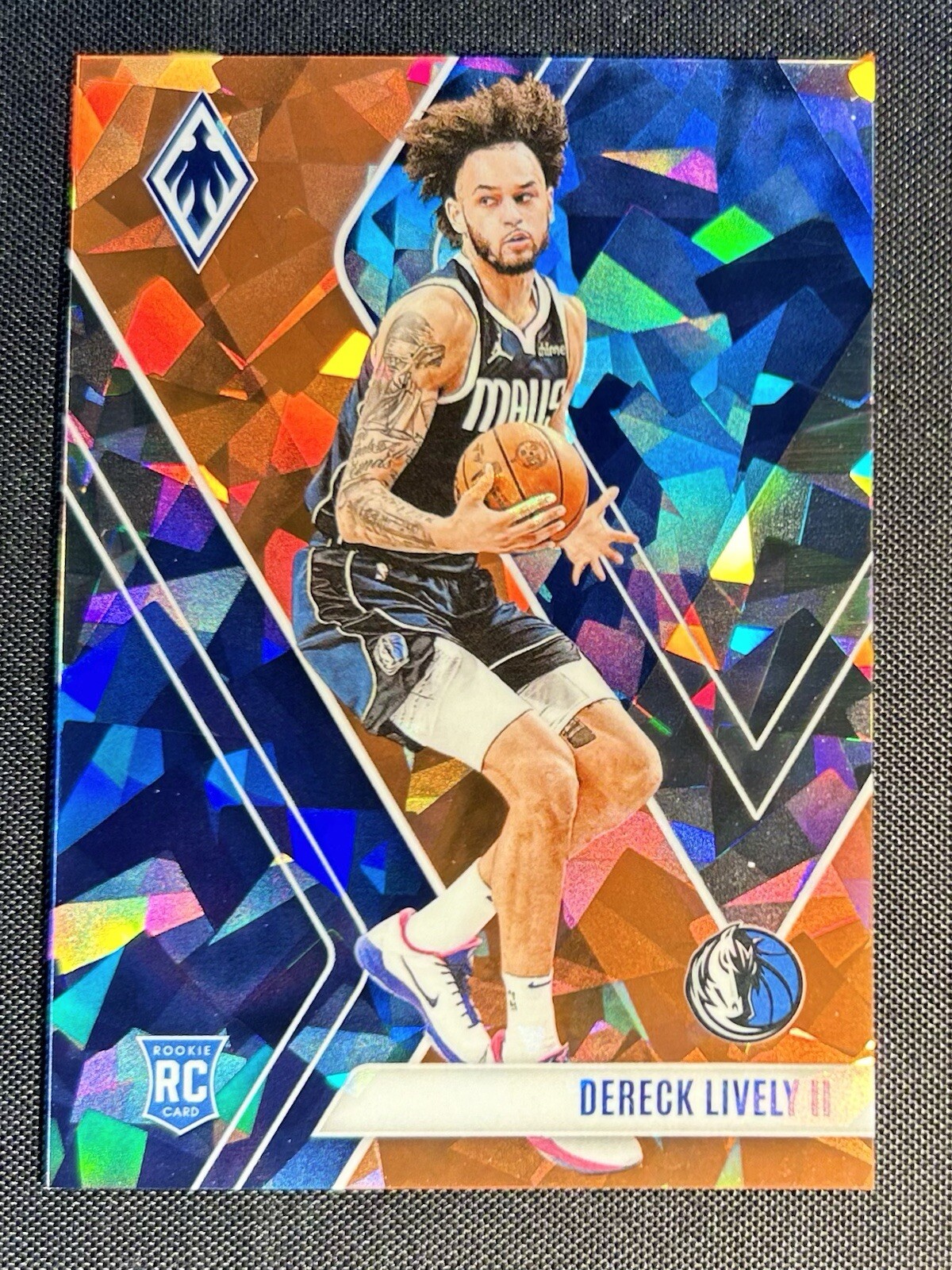 2023-24 Phoenix Dereck Lively II Orange Ice Phoenix /249 #290 Mavs Rookie RC