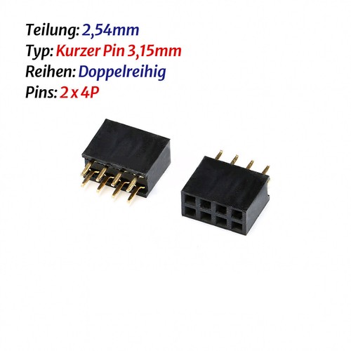 2.54mm Single Row/Double Row Socket Strip Straight Pin Header Female 2P/3P-40P - Picture 13 of 53