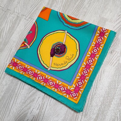 HERMES Carre 90 Belles du Mexique Silk Scarf 90cm Virginie Jamin 