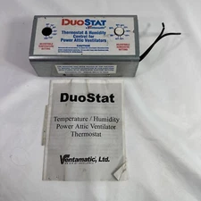 Ventamatic DuoStat Power Attic Vent Thermostat and Humidistat XXDUOSTAT 10A