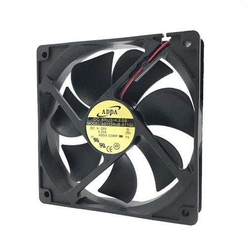 1pcs AD1224UB-A71GL Daul ball Cooling fan DC24V 0.25A 2wire 120×120×25mm