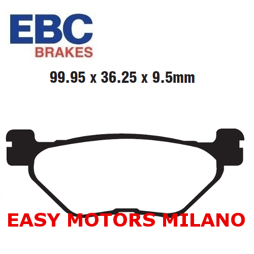 FA319/2V EBC Paire Plaquette de Frein Arrière Yamaha TDM - 900 Cc 2002-2006 - Photo 1/1