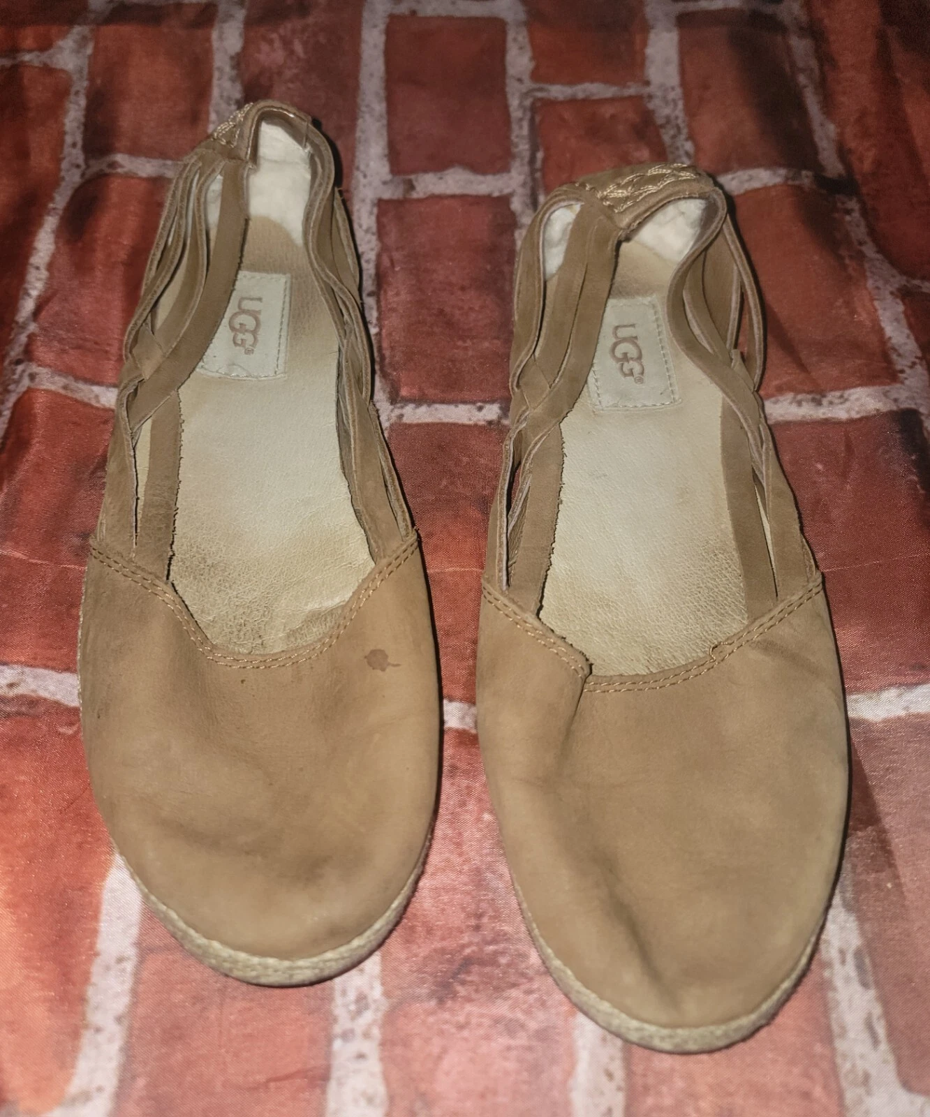 Mocassini Ugg Australia 1011187 Tippie donna bassi in pelle nabuk castagno taglia 7