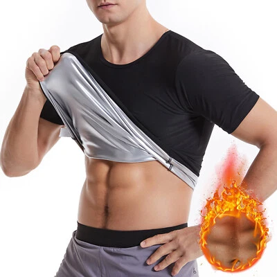 LILVIGOR Men’s Premium Slimming Shapewear Sweat Sauna Waist Trainer Thermal T-Shirt Vest