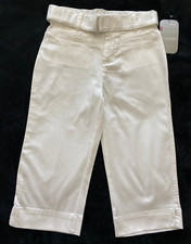No Boundaries NoBo girls stretch White sateen capri pants size 10