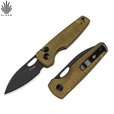 Kizer Parakeet EDC Folding Knife Drop Point Nitro-V Blade PEI Handle V2706A1