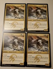Mtg 4x Snowhorn Rider Light Play