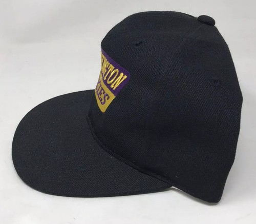 Washington Huskies Snapback Vintage Black Adjustable Hat Cap 90s - Kudzu - New - Picture 2 of 11