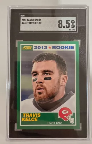 2013 Panini Score #431 Travis Kelce Chiefs RC Rookie SGC 8.5 NM MT+