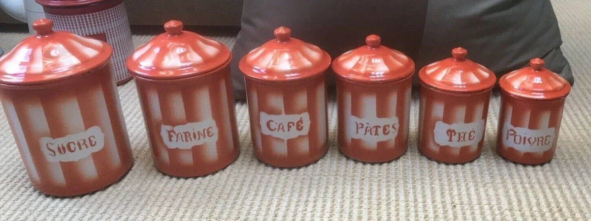 Enamelware Canister In Collectible Enamel Cookware for sale | eBay