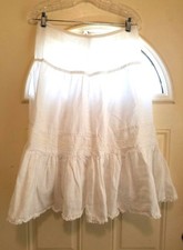 Banana Republic White Full Skirt Size 2 EUC