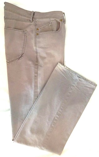 Banana Republic Mens 34 34 Jeans Gray Cotton Denim Straight Fit Zip Fly Pockets