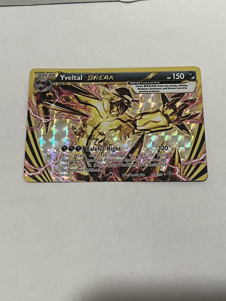 pokemon cards yveltal break Yveltal Break Steam Siege 66/114, EX Pokemon Card