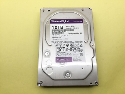WD Purple Pro 10TB 7.2K SATA 6Gb/s 3.5