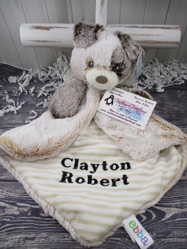 Puppy Dog Luvster Personalized Security Blanket Baby Blankie - Picture 2 of 7