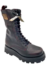 Dingo Women's Mad Maxine Leather Lace Up Boots Wine