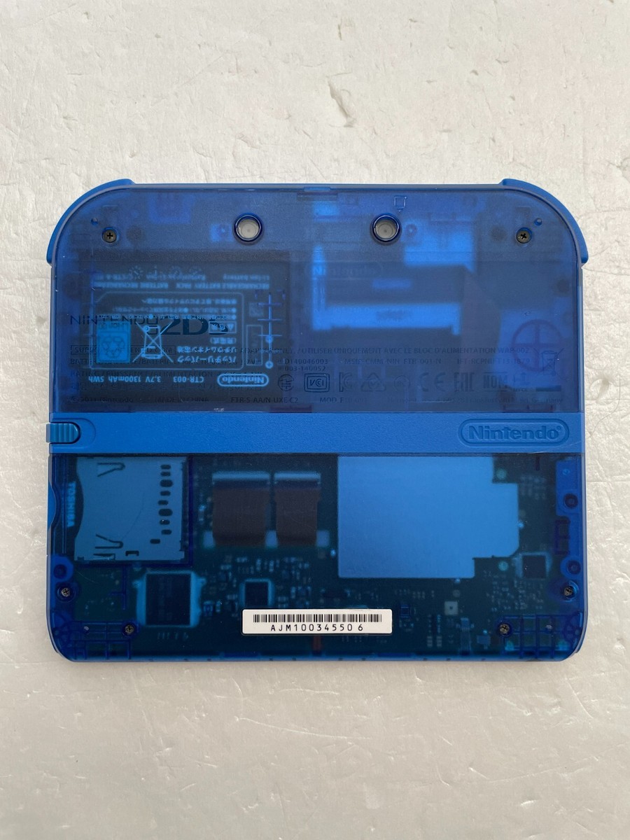Nintendo 2DS Pokemon Clear Blue Limited Edition Console Used from 
