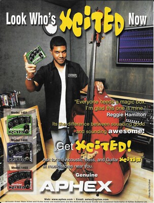 APHEX PEDALS - REGGIE HAMILTON  - 2003 Print Advertisement
