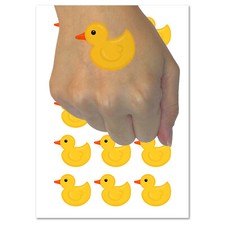 Rubber Ducky Temporary Tattoo Water Resistant Fake Body Art Set