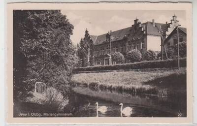 14908 Postcard Jever in Oldenburg Mariengymnasium around 1930
