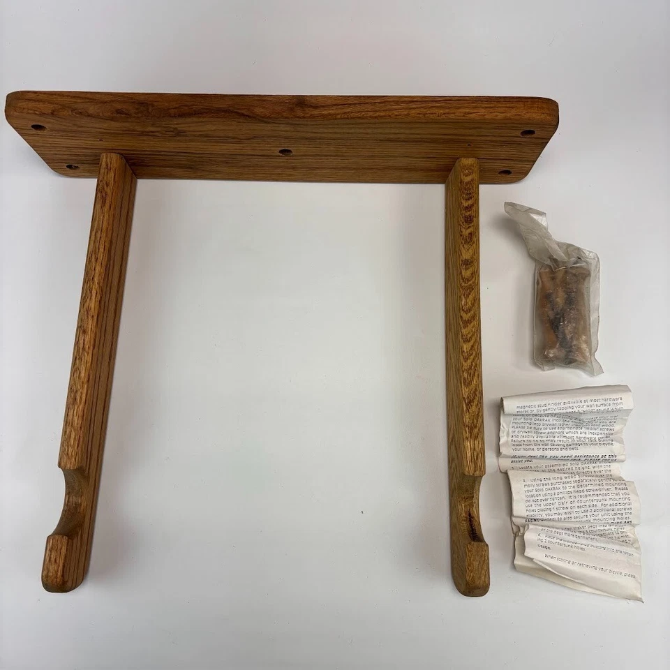 Portabicicletas BMX Single Sports Solutions de montaje en pared de roble vintage Foto 2 de 4