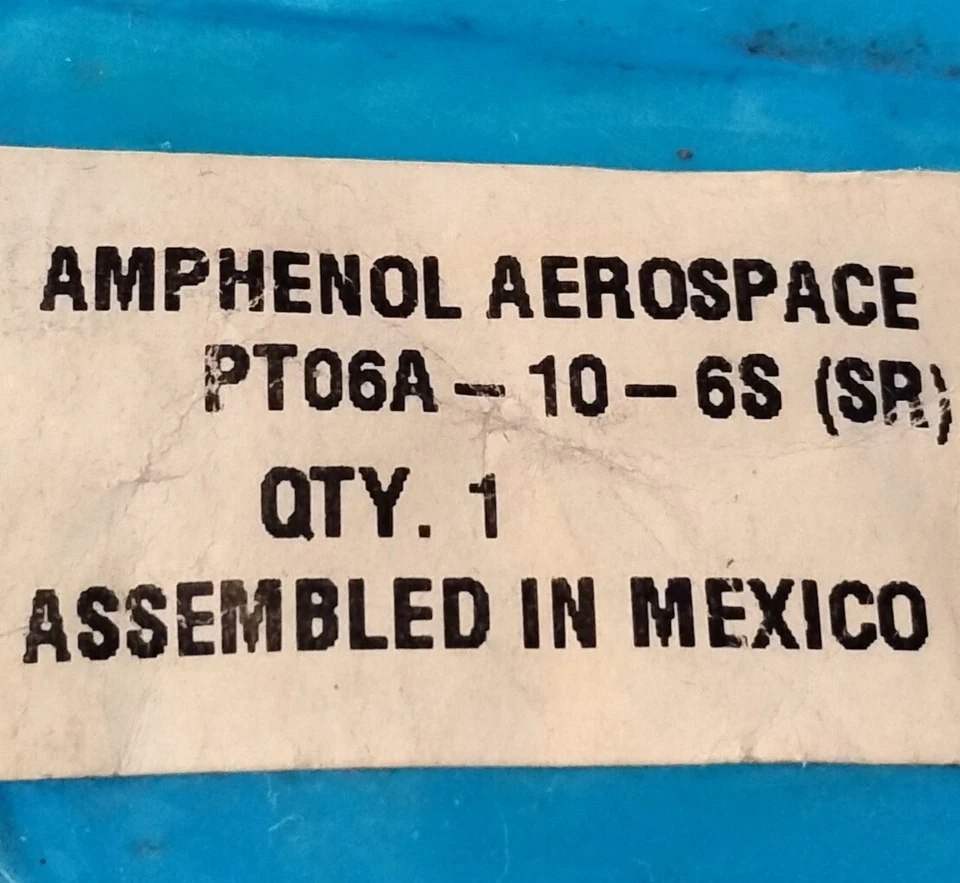 Amphenol PT06A-10-6S (SR) Size 10 Straight Circular Connector - Image 2 of 4